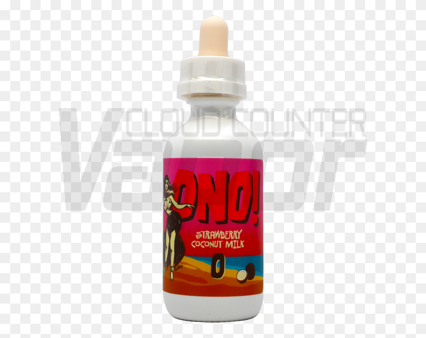 608x608 Strawberry Coconut Milk Vape Juice - Vape Cloud PNG