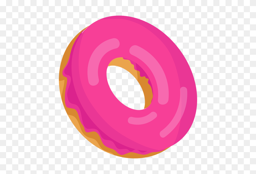 512x512 Donut De Fresa Ilustración - Donut Png