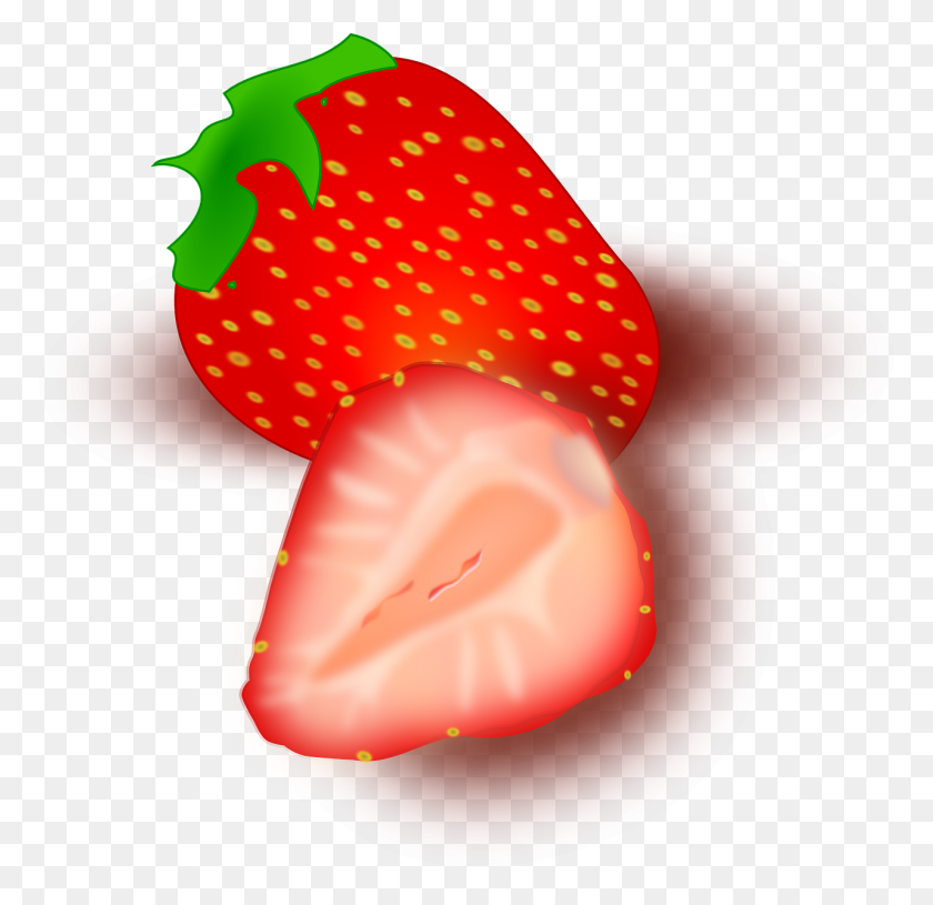 1280x1239 Strawberry, Fruit, Cut, Sliced, Slices - Fruit Snack Clipart