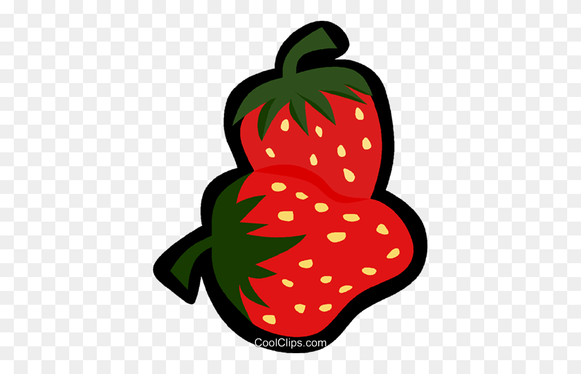 397x480 Strawberry, Fruit Royalty Free Vector Clip Art Illustration - Strawberry Plant Clipart