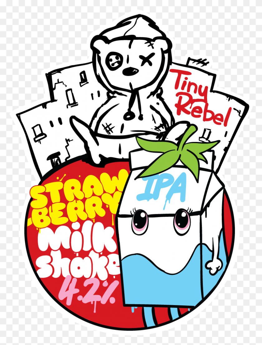 796x1068 Strawberry Milkshake Tiny Rebel Brewing - Strawberry Milkshake Clipart