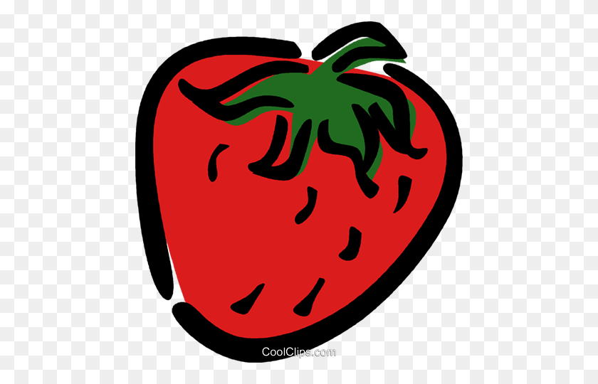 460x480 Strawberry Royalty Free Vector Clip Art Illustration - Strawberry Clipart PNG
