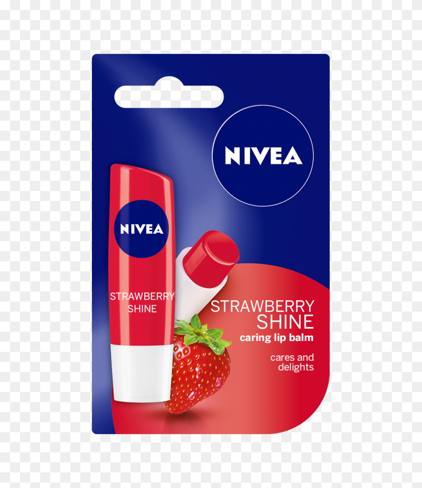 1010x1180 Strawberry Shine Flavored Lip Balm Nivea - Chapstick PNG