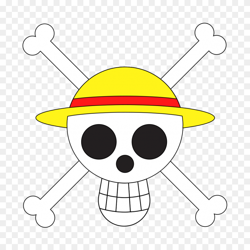 1024x1024 Strawhat Crew Jolly Roger - Jolly Roger Clipart