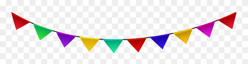 6313x1277 Streamer Decoration Png Clipart - Birthday Banner PNG