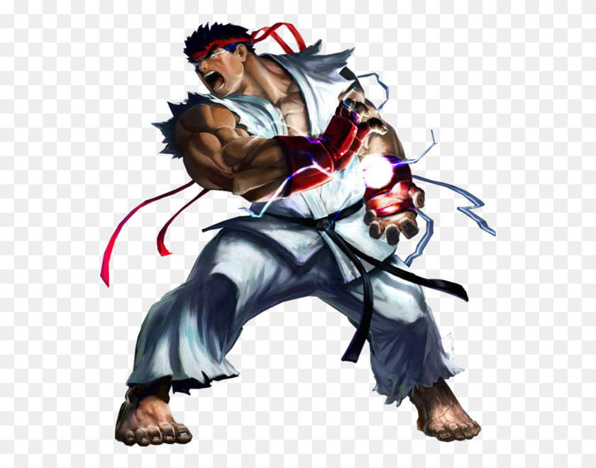 558x600 Street Fighter Clipart Ryu - Street Fighter Png