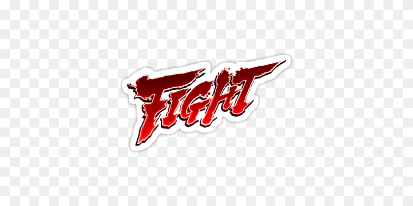 375x360 Streetfighter Fight Pegatinas - Logotipo De Redbubble Png
