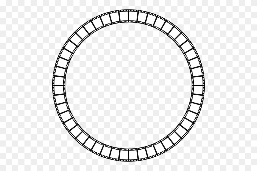 500x500 Strip Circle Frame - Circle Pattern PNG