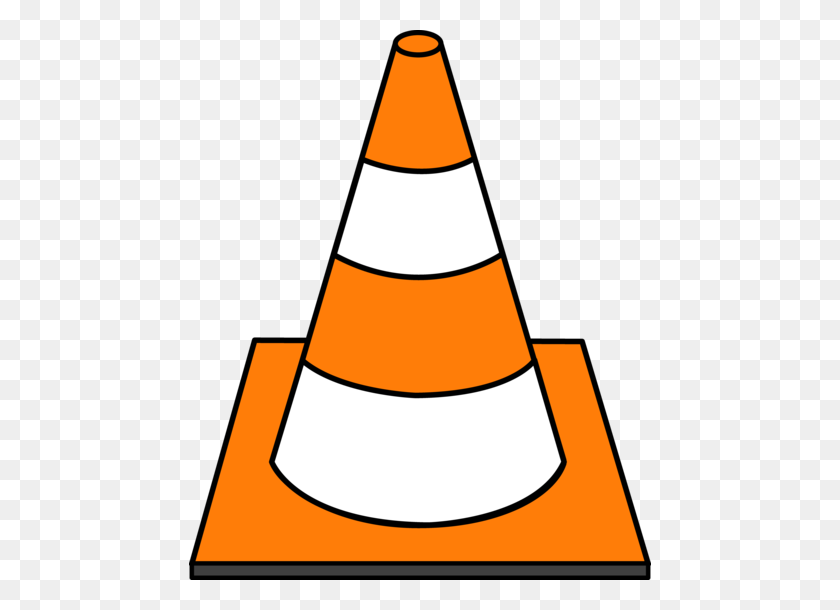462x550 Striped Traffic Cone - Traffic Clipart