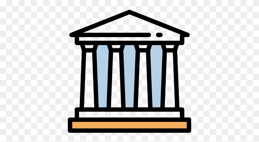 403x402 Сильный Фундамент - Греческий Храм Клипарт