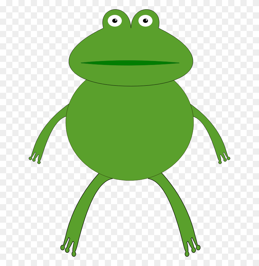 654x800 Strong Frog Cliparts - Tree Frog Clipart