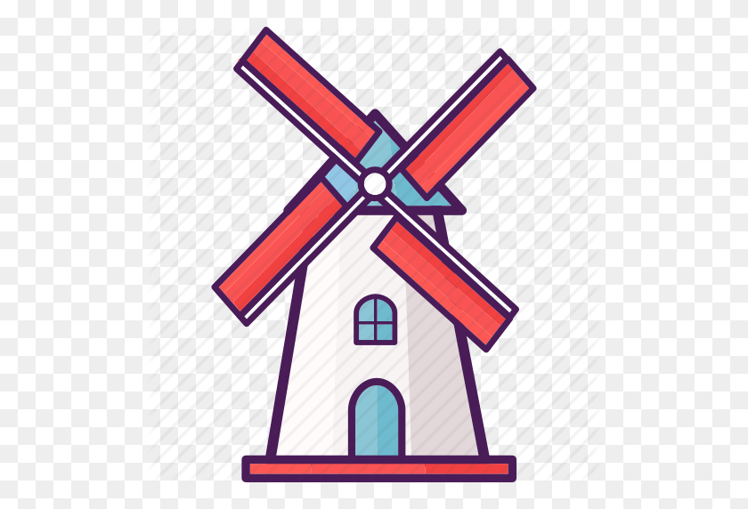 512x512 Structure Clipart Windmill - Windmill Clipart