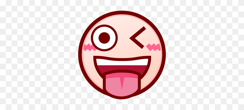 320x320 Stuck Out Tongue Winking Eye - Tongue Emoji PNG