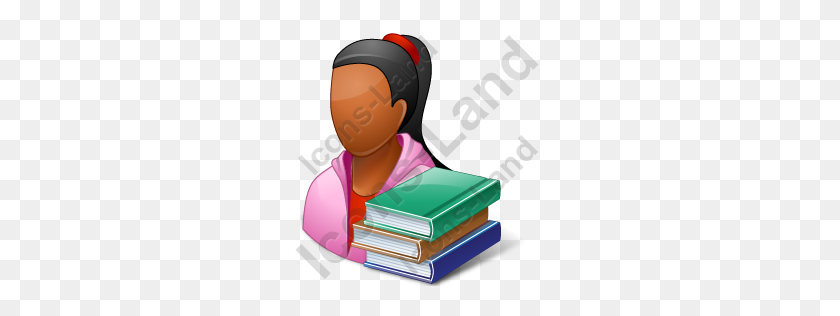 256x256 Estudiante Mujer Icono Oscuro, Pngico Iconos - Estudiante Icono Png