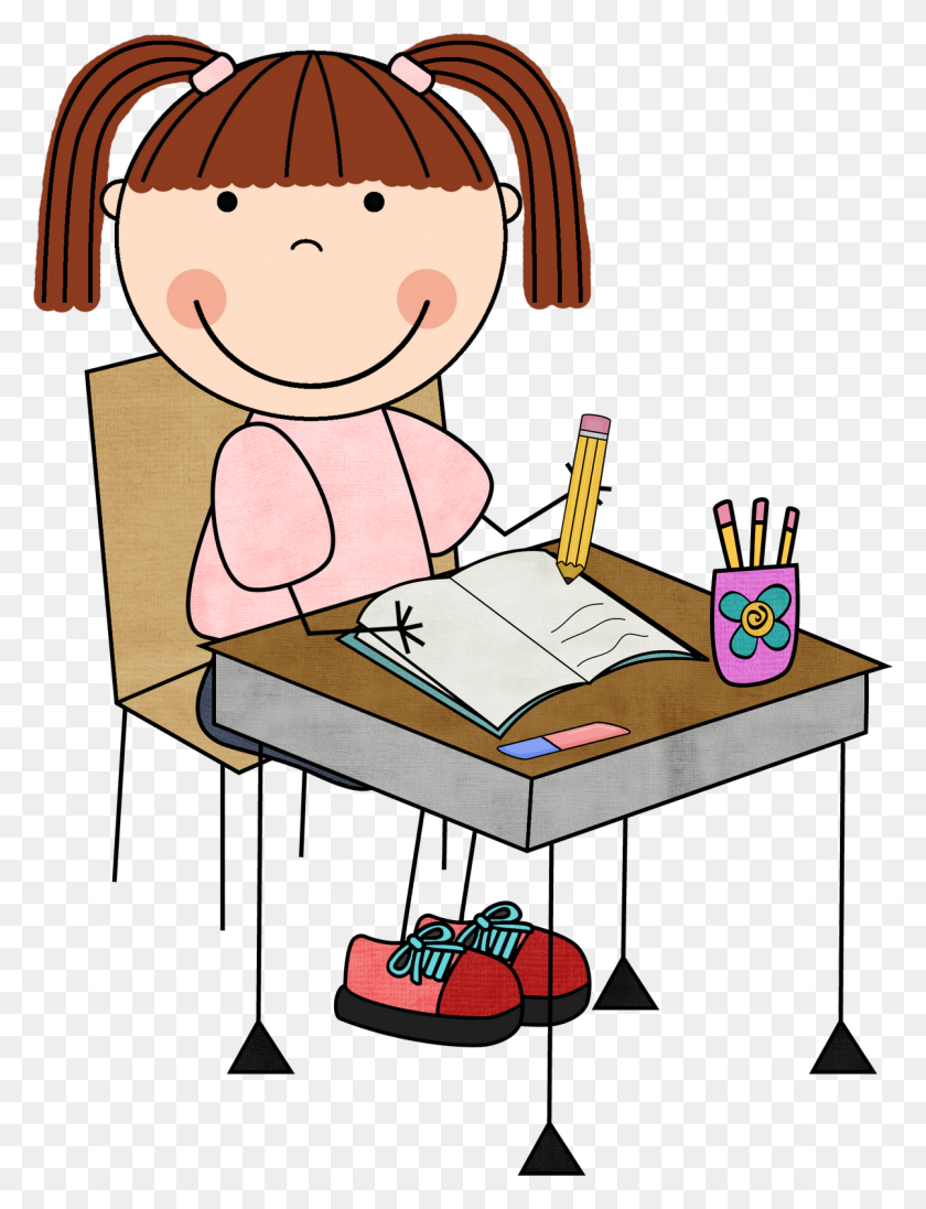 1203x1600 Estudiante Trabajando Clipart - Estudiantes Hablando Clipart