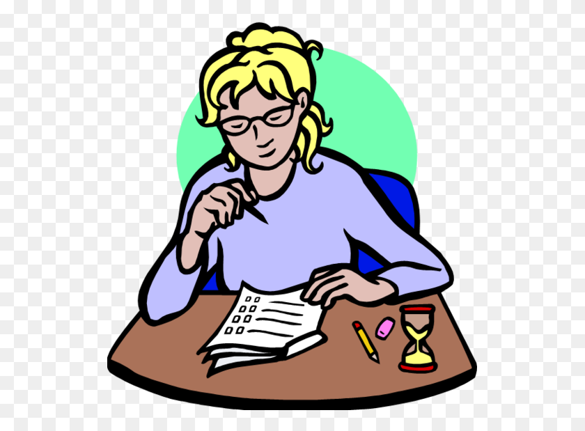 531x559 Students Testing Clip Art Clipart Free To Use Resource - Student Sitting Clipart