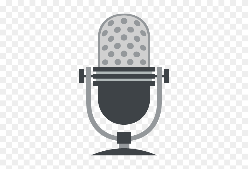 512x512 Studio Microphone Emoji For Facebook, Email Sms Id - Microphone Emoji PNG