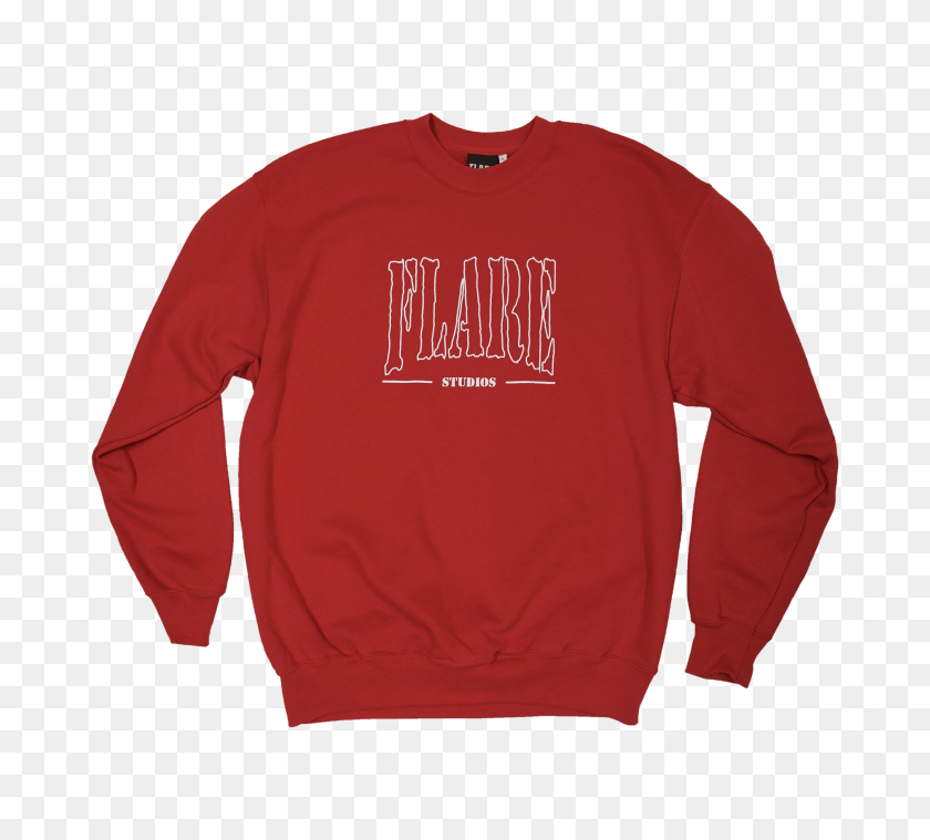 2048x1836 Studio Sweatshirt In Red - Red Flare PNG