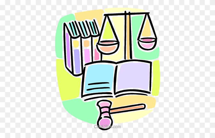 410x480 Изучение Права Роялти Бесплатно Векторные Иллюстрации - Клипарт Закон