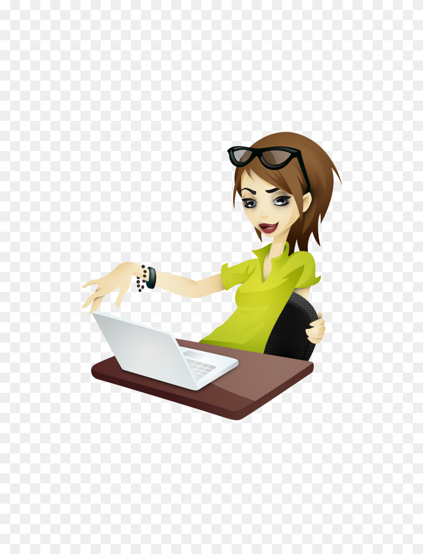 2400x3200 Studying Tutor Study And Clip Art - Girl Studying Clipart