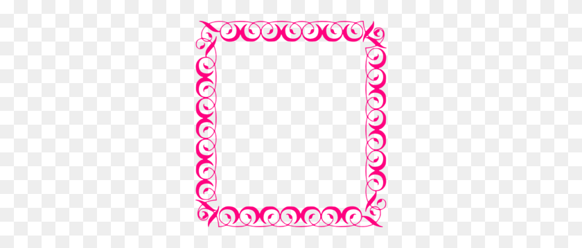276x298 Stylish,pink,border Clip Art - Pink Border Clipart