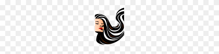 112x150 Stylist Clipart Long Black Hair Clip Art - Stylist Clipart