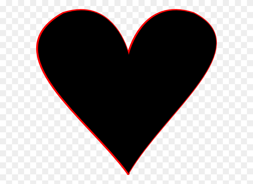 600x552 Идеи Дизайна Стилиста Черное Сердце Клипарт Клип С Сердечками - Клипарт Стилиста
