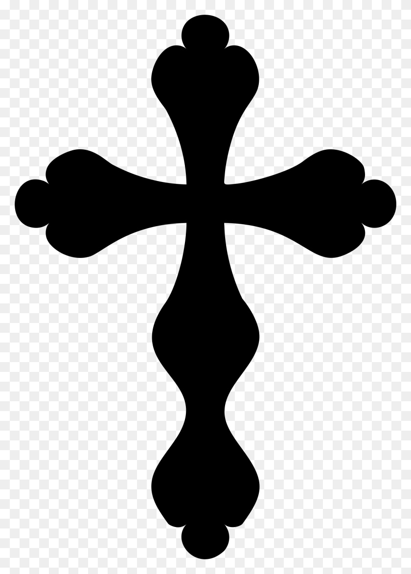 1607x2295 Stylized Cross Silhouette Icons Png - Cross Silhouette PNG