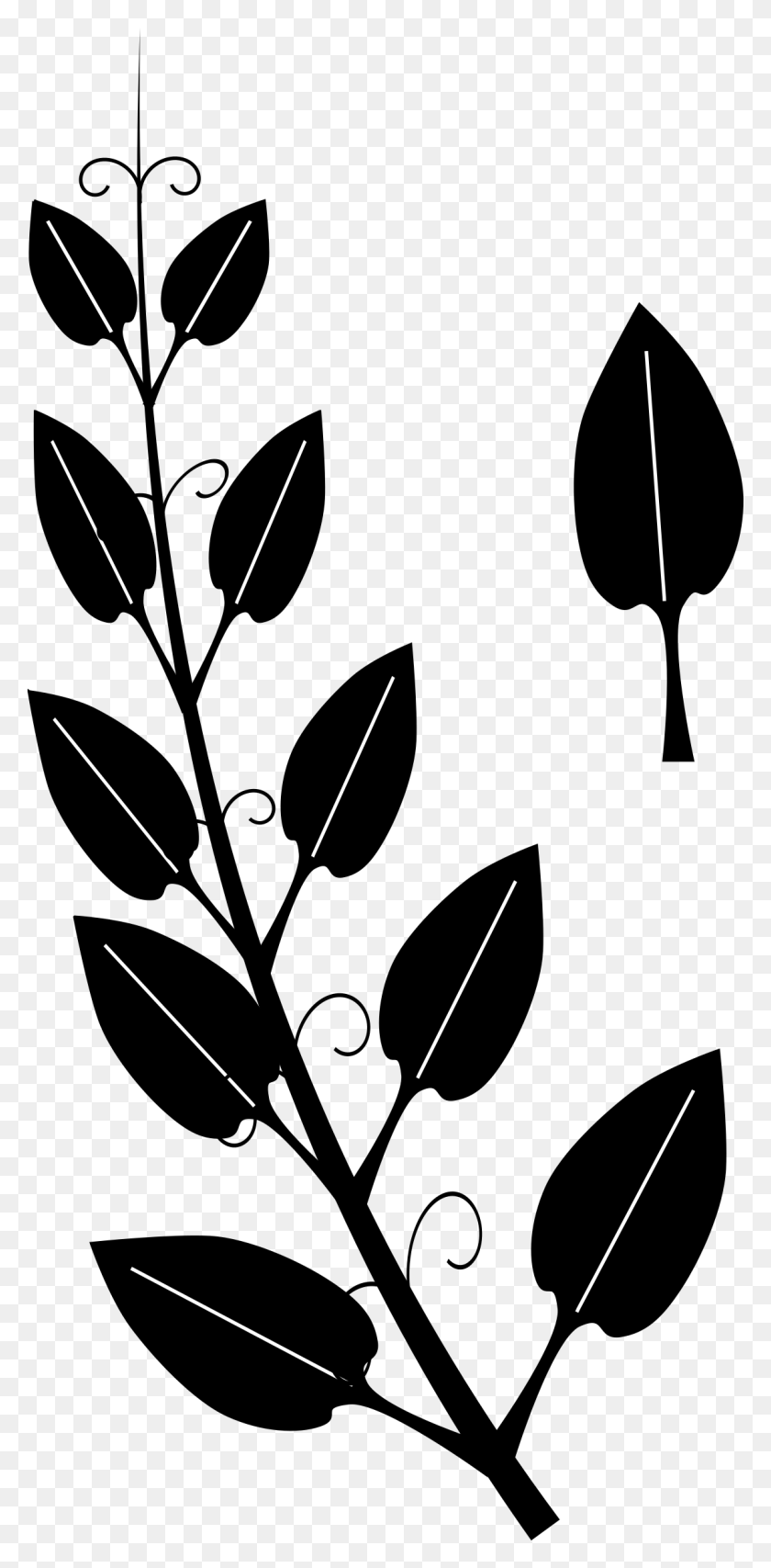 1136x2400 Stylized Leaf - Topiary Clipart