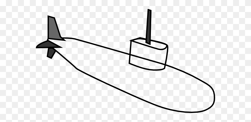 600x347 Подводная Лодка Картинки - Водоросли Клипарт Черный И Белый