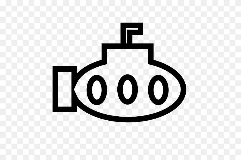 512x497 Submarine, Linear, Submarine Icon With Png And Vector Format - Submarine Clipart Black And White