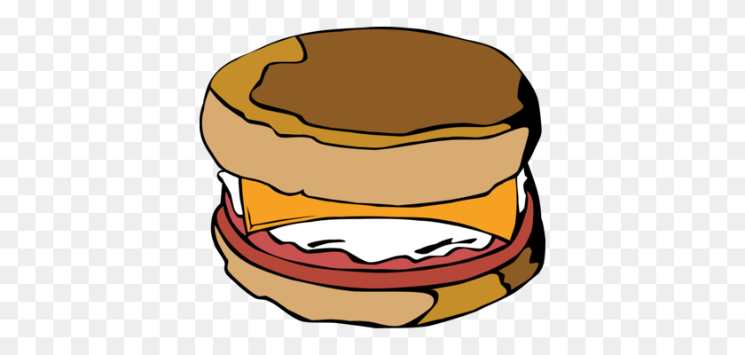 390x340 Подводная Лодка Сэндвич Завтрак Фаст-Фуд Мелкий Хлеб - Hoagie Clipart