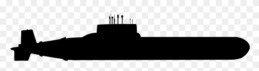 1280x280 Submarine Silhouette Clip Art Clipart Collection - Submarine Clipart Black And White