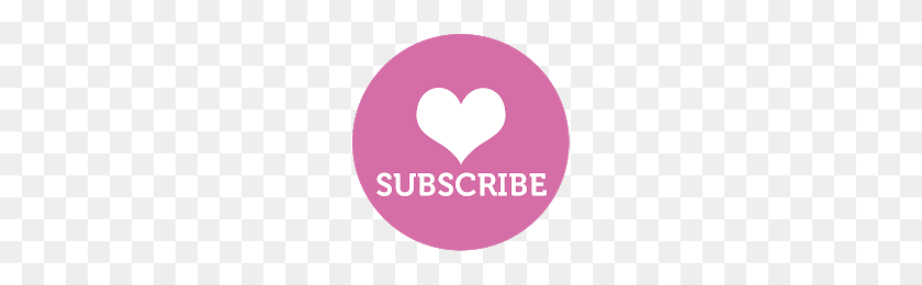 200x200 Subscribe Heart Png - Pink Subscribe PNG