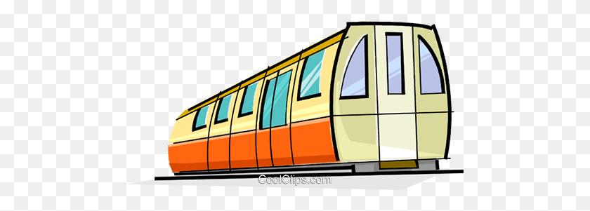 480x241 Subway Car Royalty Free Vector Clip Art Illustration - Subway Train Clipart