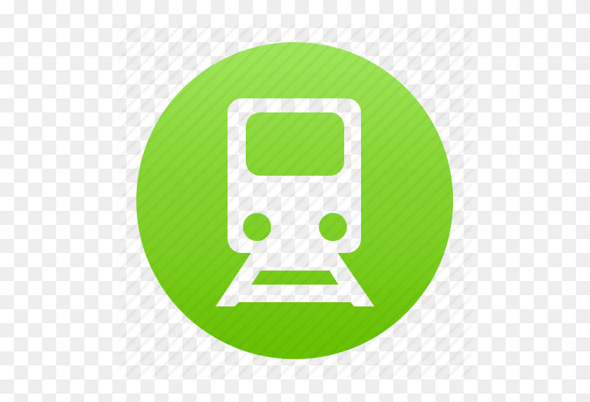 512x512 Subway Clipart Green Train - Train Track Clipart