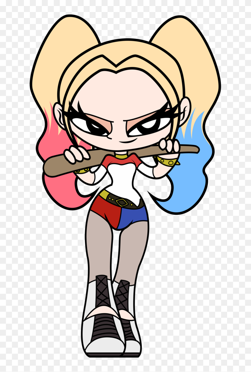 677x1181 Suicide Squad - Harley Quinn Clipart