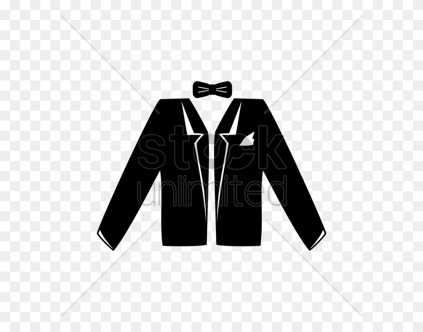 600x600 Suit With Bow Tie Vector Image - Suit And Tie PNG