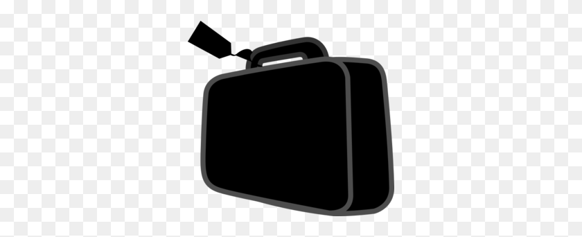 298x282 Suitcase Black Clip Art - Suitcase Clipart Black And White