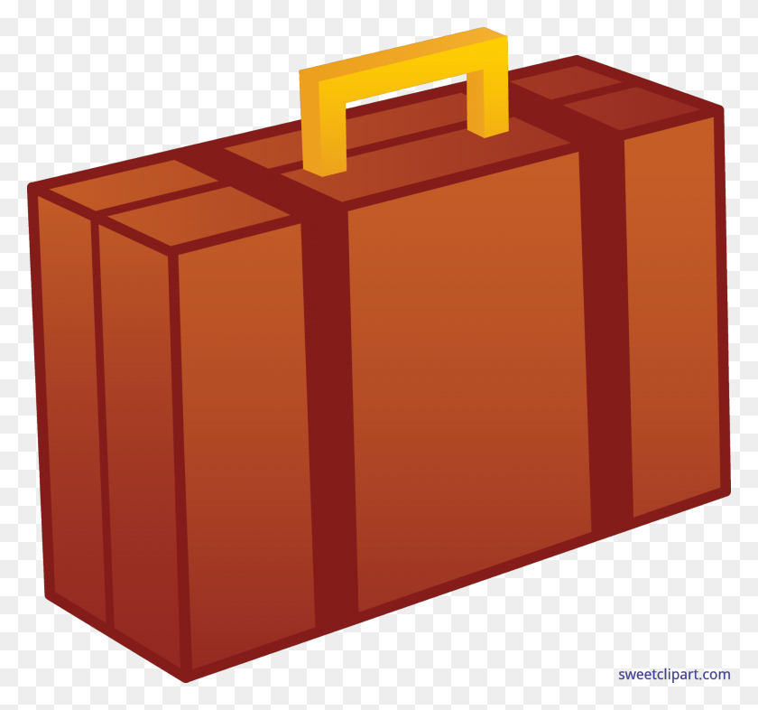4784x4455 Suitcase Brown Clip Art - Pool Float Clipart