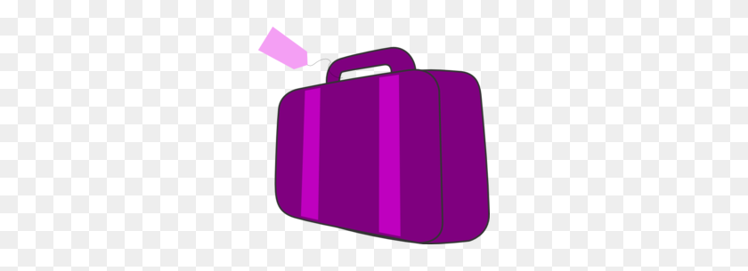 260x245 Suitcase Clipart - Luggage Tag Clipart