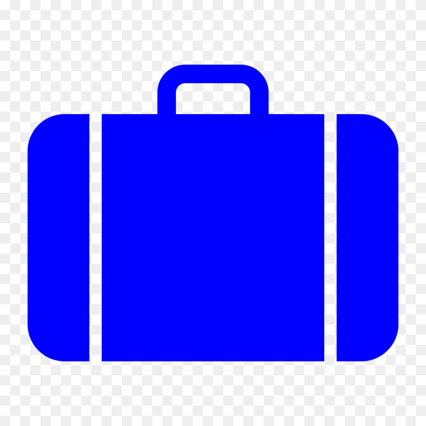 1024x1024 Suitcase Clipart Blue Bag - Briefcase Clipart