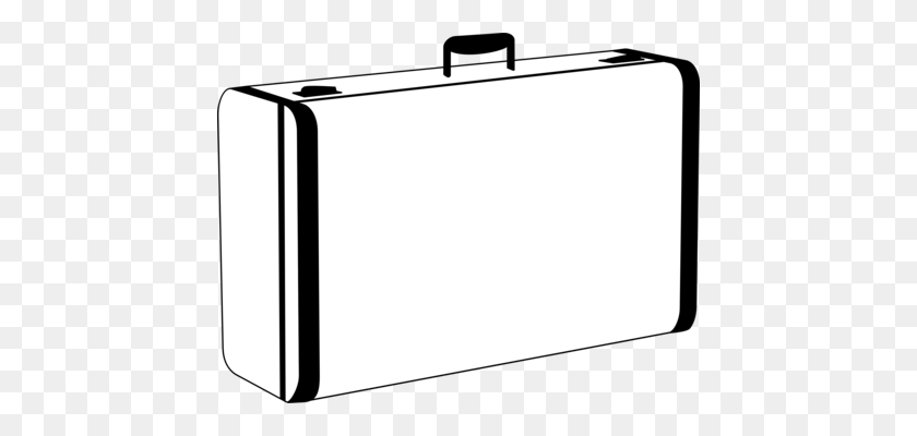 442x340 Suitcase Travel Baggage Key Chains Rectangle - Chain Clipart Black And White