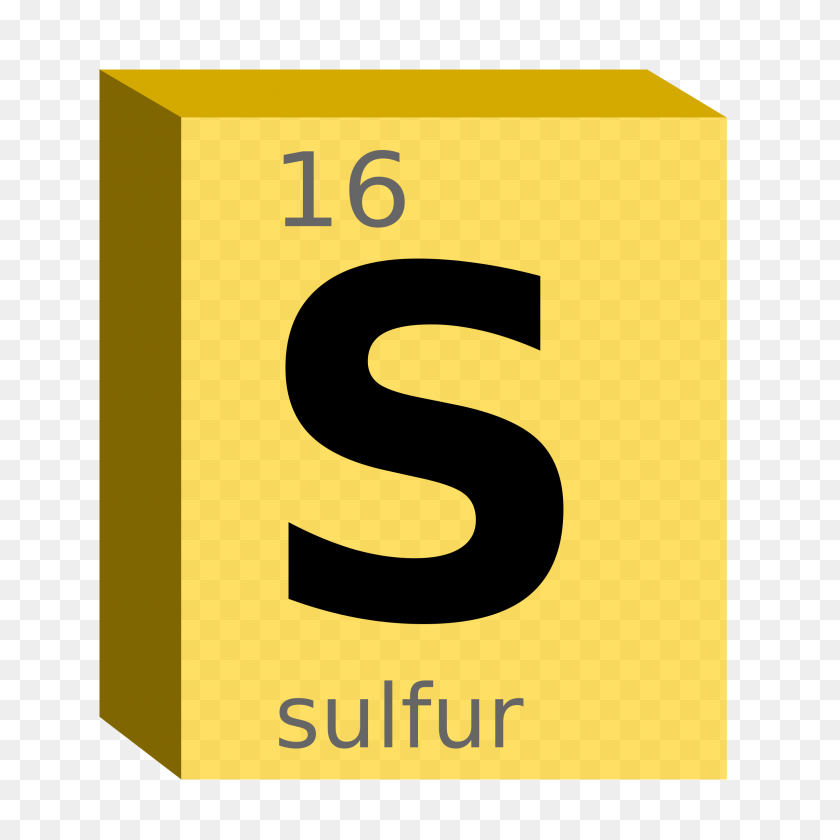 2400x2400 Sulfur - Chemistry PNG