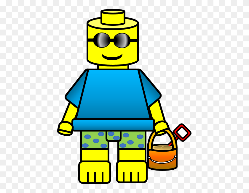 455x593 Летний Пляж Lego Inspired Kids Clipart For Teachers Awesome - Summer Images Клипарт