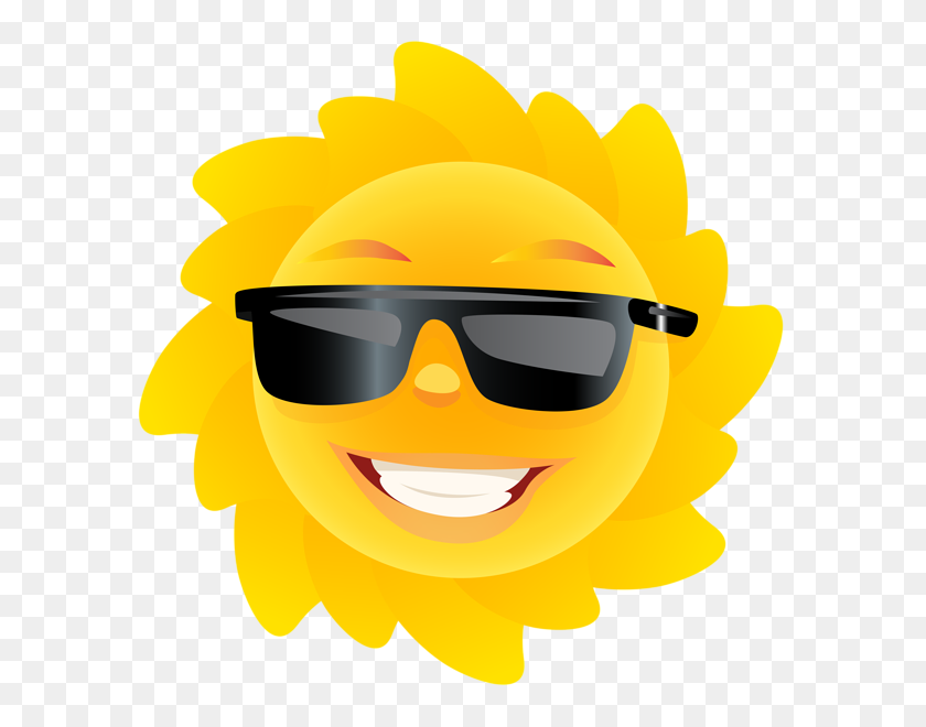 600x600 Summer Clip Sun, Clipart - Sonriendo Sol Clipart