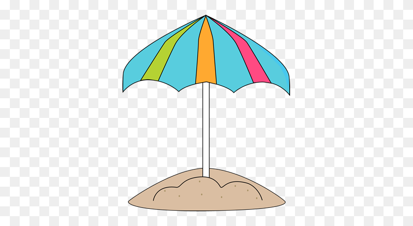 341x400 Summer Clipart Beach Umbrella - Summer Clipart Free