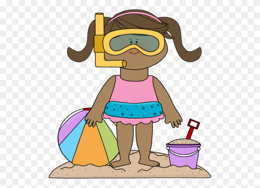 526x550 Summer Clipart Kid Summer - Playing With Friends Clipart