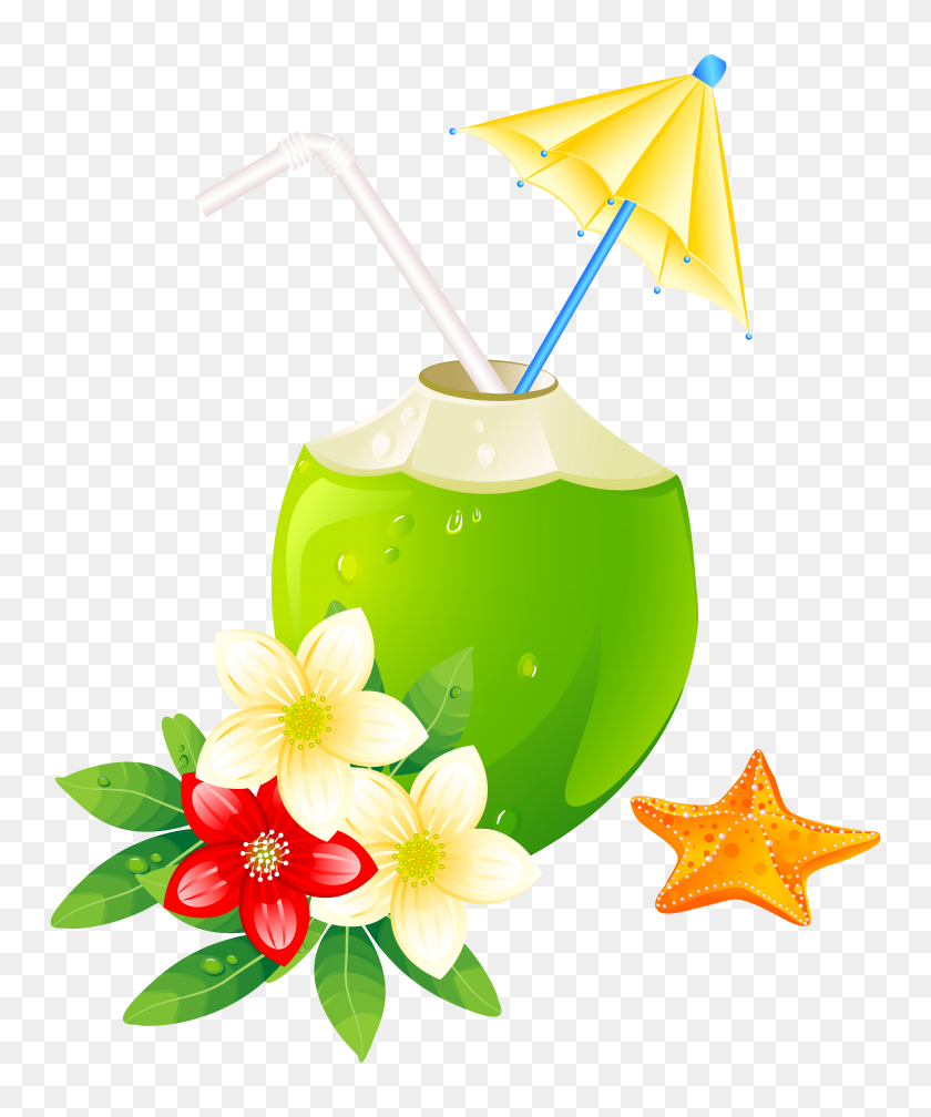 5192x6315 Summer Exotic Coctail Png Clipart - Summer Clipart PNG