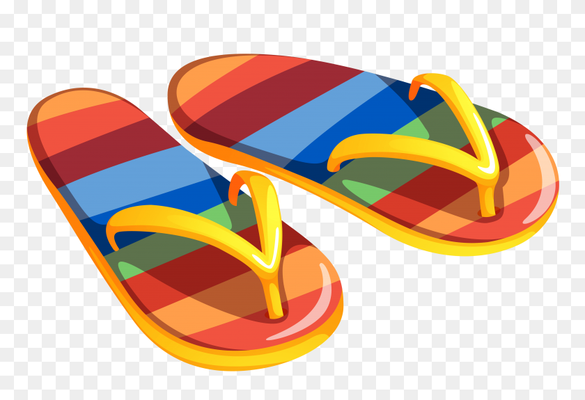 4726x3126 Summer Sandals Clip Art - Sandals Clipart